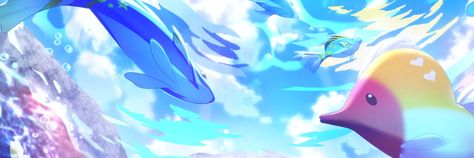 Ocean Header Aesthetic, Bright Blue Header, Saki Tenma Banner, Project Sekai Banner, Pjsk Headers, Ocean Header, Pjsk Header, Pjsk Banner, Summer Header