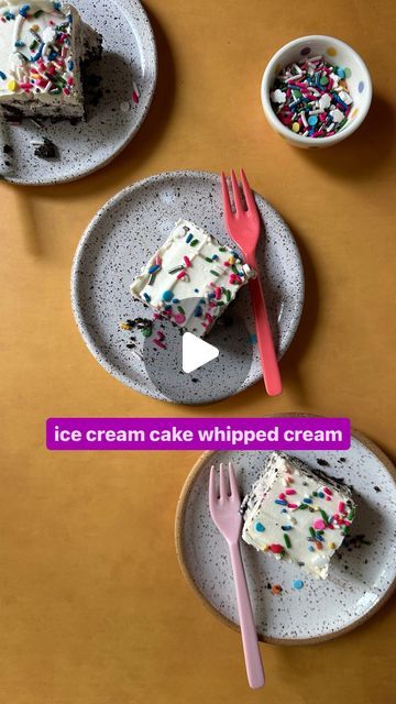 Meghan Splawn on Instagram: "Cake 20 of 52 cakes in 2024 is @lideylikes Rainbow Sprinkles Ice Cream Cake 🍦

Things I will not be discussing:
• my millennial pause in this video 
• the chip clip I used for securing the parchment sling here 
• whether ice cream cake is actually cake or not 👀

Follow along as I find us the best easy cakes and tips for tastier treats for while I bake 52 cakes (one for each week) of 2024" Ice Cream Sprinkles, Chip Clips, Rainbow Sprinkles, We The Best, Ice Cream Cake, Cream Cake, Easy Cake, Yummy Treats, Sprinkles