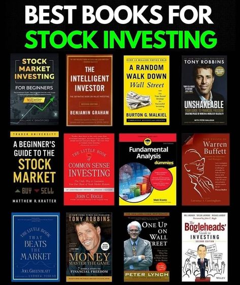 COLLECTION OF BEST BOOKS ON STOCK INVESTING BY THE BESTSELLING AUTHORS , BEST BOOKS TO LEARN FROM BASICS TO ALMOST EVERYTHING ABOUT STOCKS #bestbooks #bookstoread #stockinvesting #investing #finance #earnmoney #bestsellers #bestsellingauthors #readingskills #bookreview #bookrecommendations Business Books Worth Reading, Financial Literacy Lessons, Stock Investing, Best Self Help Books, Investing Books, Money Management Advice, Self Development Books, Personal Development Books, Books For Self Improvement