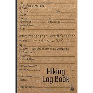 Hiking Log Book: Trail Journal / Memory Book For Adventure Notes / Logbook for Track Hikes / Notebook for Journeys / Great Gift Idea for Hiker, Camper, Travelers / 6" x 9" Travel Size 4.6 out of 5 stars(107) $6.95 (as of December 11, 2023 10:28 GMT -05:00 - More infoProduct prices and availability are accurate as of the date/time indicated and are subject to change. Any price and availability information displayed on [relevant Amazon Site(s), as applicable] at the time of purchase will… Camping Journal, Log Book, Travel Reading, Memory Books, Lonely Planet, Travel Size, Amazon Books, Kindle Reading, Amazing Stories