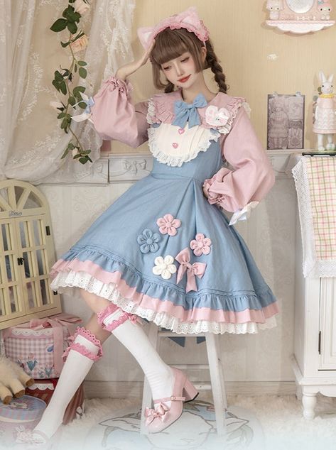 ❤︎❤︎ Snow Rabbit, Rabbit Shape, Style Kawaii, Kawaii Dress, Kawaii Fashion Outfits, Zooey Deschanel, Bow Dress, Sweet Lolita, Plum Blossom