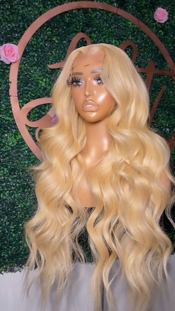 Long Beach Curls, Blond Wigs, Styled Blonde Wig, Blonde Wig Middle Part Curls, Blonde Wigs, Blonde Wig Wand Curls, Blonde Wavy Wig, 613 Long Curly Wig, Blonde Body Wave Wig Black Women