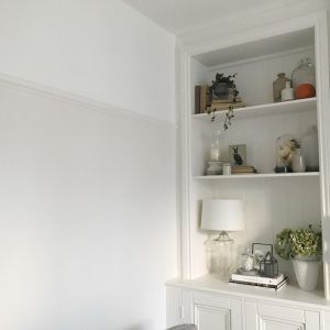 Living-room-Little-Greene-Slaked-Lime - The Hoppy Home Slaked Lime, Living Room Redesign, Living Room Panelling, Home Wall Painting, Wall Painting Living Room, Victorian Living Room, Perfect Paint Color, Home Decor Colors, Room Paint Colors