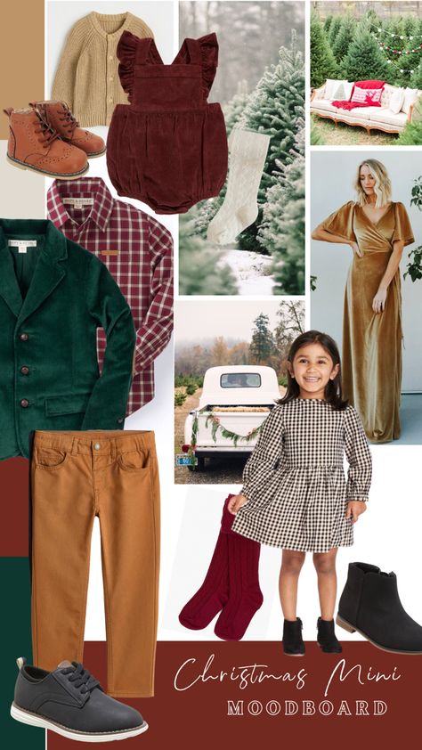 Red Photoshoot Outfits, Christmas Clothing Ideas For Pictures, Velvet Family Christmas Pictures, Christmas Family Photo Style Guide, Family Christmas Pictures 2023, Rustic Christmas Outfits, Kids Christmas Photoshoot Outfits, Christmas Outfits Family Pictures, Christmas Photoshoot Ideas Family Outfits