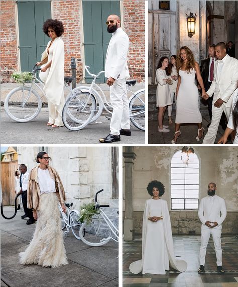 Leave it to Solange to have the COOLEST. WEDDING. EVER. Solange Knowles Wedding, Solange Wedding, Tina Knowles, Black And White Wedding Theme, Jenna Lyons, Not Surprised, Indie Wedding, White Wedding Theme, Solange Knowles