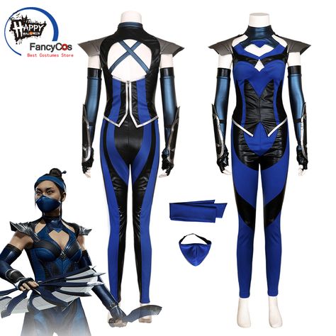 Mortal Kombat 11 Kitana Kahn Cosplay Face Mask MK 11 Princess Kitana Costume Game Adult Halloween Kitana Outfit, Kitana Costume, Kitana Cosplay, Kitana Mortal Kombat, Mortal Kombat 11, Warrior Spirit, Fantasias Halloween, Anime Costumes, Halloween Carnival