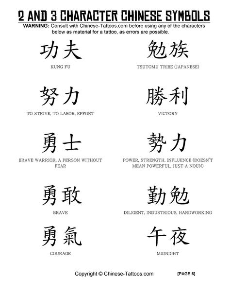 Chinese tattoo designs and symbols using 2 and 3 characters Chinese Tattoo For Women With Meaning, Meaningful Chinese Tattoo Quotes, Chinese Tattoo Designs, Chinese Letter Tattoos, Chinese Character Tattoos, Courage Tattoos, Japanese Tattoo Words, Chinese Symbol Tattoos, Bahasa China