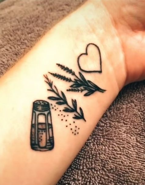 Salt, rosemary, lavender, love Midnight Margaritas Tattoo, Magic Tattoo Ideas, Practical Magic Tattoo, Hp Crochet, Rosemary Tattoo, Body Markings, Midnight Margaritas, Tattoo Quotes For Men, Luck Tattoo