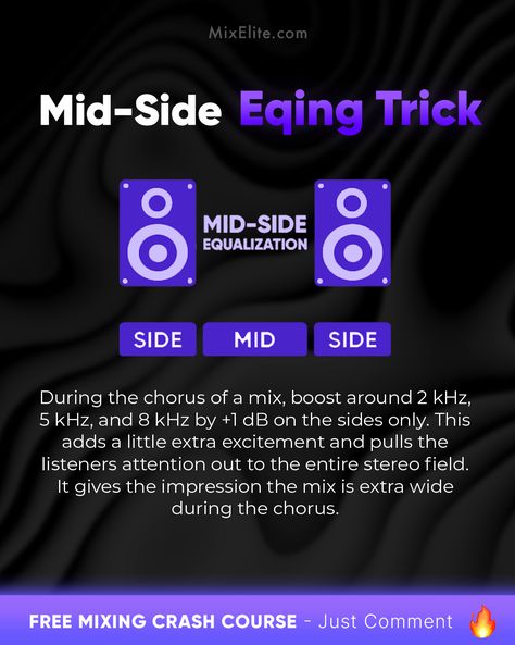 Free Mixing Crash Course 👉 MixElite.com/free-course ⁠ Chorus Glow-Up 🎚️✨⁠ ⁠  #mixingtips #chorusmagic #studiolife #audioengineering #musicproduction #beatmaking #producertips #stereowidth #sounddesign #audiomixing #musicproducer #homestudio Mastering Chain, Producer Tips, Songwriting Prompts, Mixing Music, Music Basics, Recording Studio Equipment, Music Engineers, Music Mixing, Music Theory Guitar