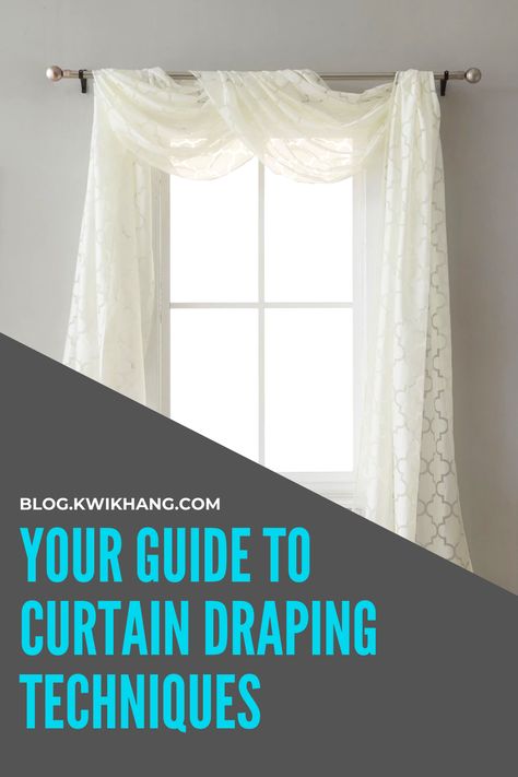 Your Guide to Curtain Draping Techniques: Looking for curtain draping ideas and tips? Check out our blog for the best window scarf ideas. We'll show you how to hang window scarves for a romantic, elegant and beautiful look you're sure to love. How To Drape Curtains, Scarf Valance Ideas, Curtain Draping, Scarf Curtains, Window Swags, Draping Ideas, Scarf Valance, Curtain Inspiration, Draping Techniques