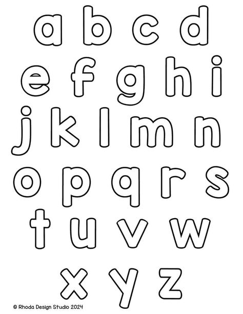 Need simple resources for teaching the ABCs? These alphabet letters printable PDFs offer free templates for crafts, lessons, and activities. Save this pin so you’ll always have these free printable letters ready to go! Printable Abc Letters Preschool Alphabet, Alphabet Templates Printable Free, Lower Case Alphabet Printables, Free Alphabet Printables Letters, Abc Printables Free, Free Printable Alphabet Templates, Alphabet Letters Printable, Printable Abc Letters, Lowercase Letters Printable