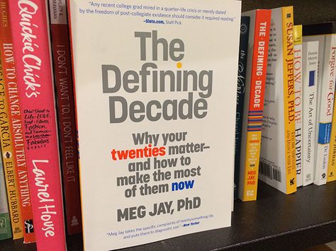 Book review: "The Defining Decade" by Meg Jay The Defining Decade, Defining Decade, Your Twenties, Human Body Unit, Quarter Life Crisis, Work Success, Physical Education Games, Millennials Generation, Time For Change