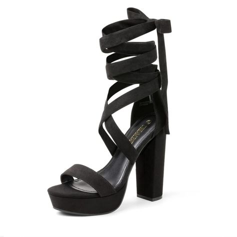 Brand New!!! ~5" Heel Tie Up Sandals With A Chucky Heel! Heels Chunky, Tie Up Sandals, Dressy Sandals, Gladiator Heels, Open Toe Heels, Heels For Women, Chunky High Heels, Chunky Block Heels, Elegant Shoes