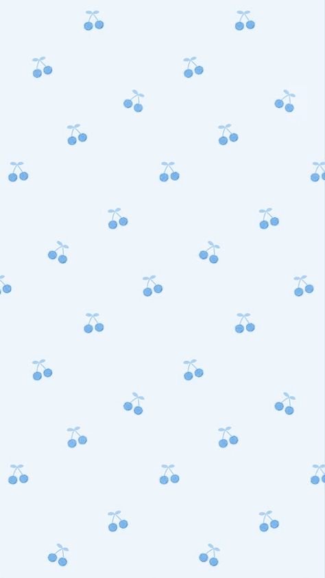 Blue Cherry Wallpaper, Desktop Pics, Baby Blue Wallpaper, Cute Blue Wallpaper, Blue Cherry, Simple Phone Wallpapers, Preppy Wallpaper, Desktop Pictures, Blue Wallpaper