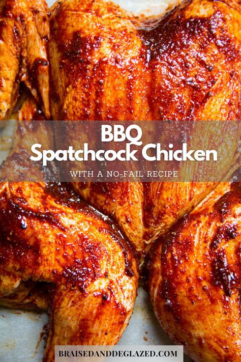 This is a recipe for a grilled spatchcock chicken with crispy skin, juicy meat and an intense bbq seasoning. The overnight marinade is optional, but highly recommended if you have the time. #grilling #summer #bbq #chicken #spatchcock Summer Dinner Ideas Chicken, Dinner Ideas Chicken Breast, Cajun Butter Chicken, Spatchcock Chicken Grilled, Chicken Receipe, Dinner Ideas Chicken, Louisiana Cooking, Summer Dinner Ideas, Easy Cajun