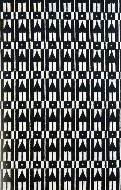 Josef Hoffmann, Adler, 1910, fabric sample, Wiener Werkstätte Joseph Hoffman, Josef Hoffmann, Hoffman Fabrics, Design Picture, Picture Description, Black And White Pattern, Pattern Play, Gustav Klimt, Textile Patterns