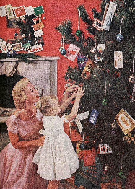 #Vintage #Christmas, 1959 Vintage Christmas Photos, Mid Century Christmas, Old Christmas, Old Fashioned Christmas, Christmas Past, Christmas Memory, Christmas Scenes, Vintage Christmas Cards, Christmas Images