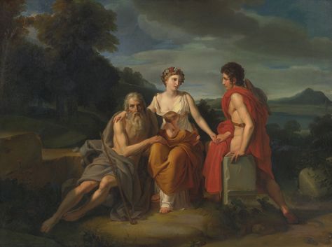 French School c. 1800, The three ages of man Aurora Goddess, Judgement Of Paris, Greek Stories, Ages Of Man, Greek Paintings, The Muses, Greek Mythology Art, Muse Art, French School