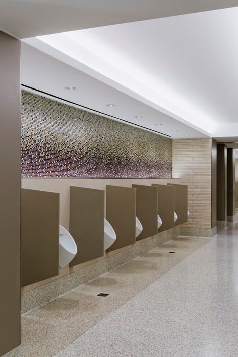 Public Toilet Design Ideas, Public Toilet Design, Hotel Public Toilet, Modern Public Toilet Design, Public Toilet Architecture, Best Public Toilet Design, Interior Design Toilet, Luxury Public Restroom Design, Laguardia Airport