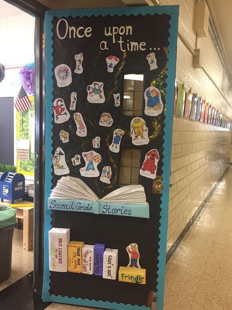 Story Book Classroom Doors, Storybook Character Classroom Theme, Classroom Door Ideas Book Theme, Literary Door Decoration, Once Upon A Time Door Decoration, Story Book Theme Classroom, Library Chart Ideas, Storybook Classroom Door Ideas, Classroom Door Ideas Reading