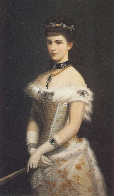 Elisabeth op haar 25 jarig huwelijk. Elisabeth 1, Elisabeth Of Austria, Empress Sissi, Empress Elisabeth, Print Portrait, Gibson Girl, The Empress, Women In History, Historical Fashion