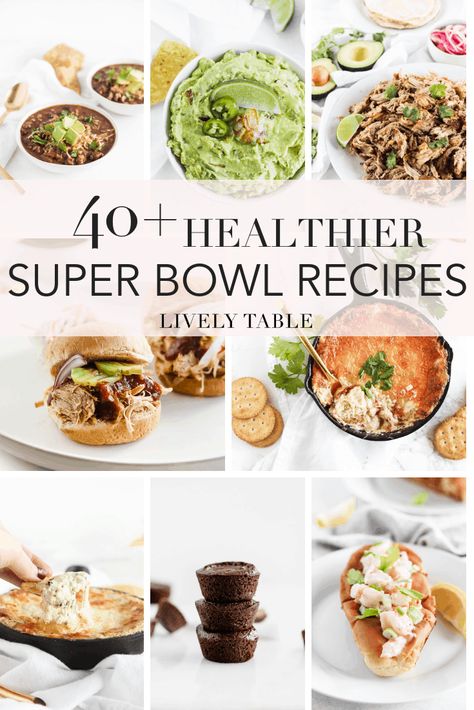 A roundup of healthy Super Bowl recipes to help you celebrate the big game or any other football game day with delicious, lightened up recipes! Healthy Football Dinner, Football Dinner Recipes, Healthy Football Food, Healthy Super Bowl Recipes, Football Dinner, Healthy Football, Healthy Super Bowl, Super Bowl Food Healthy, Super Bowl Recipes