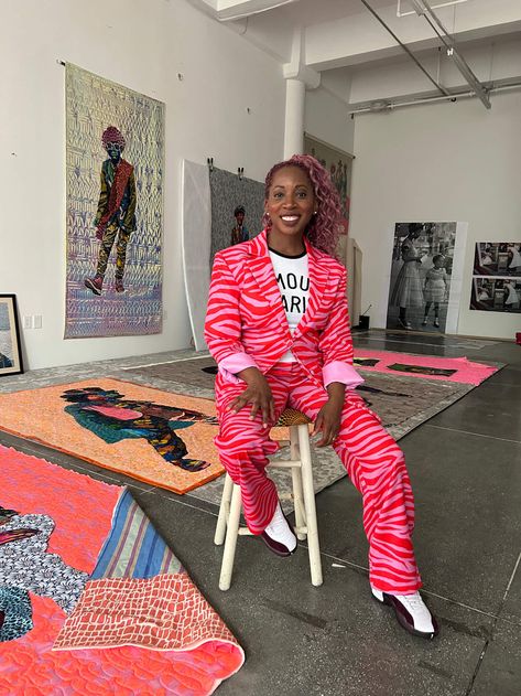 'The World Is Yours': a visual affirmation by American artist Bisa Butler Black American Art Work, Bisa Butler Art, Bisa Butler Art Lesson, Tamara Phillips Artist Research, Bisa Butler, Butler Art, Contemporary Art Forms, Amy Butler Fabric, Gordon Parks