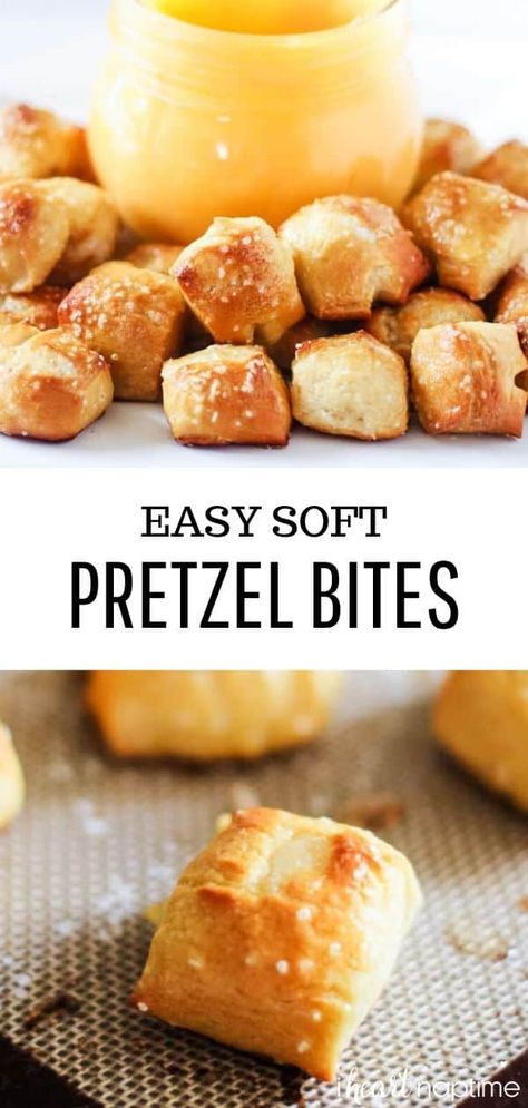 Easy Soft Pretzel Bites, Store Bought Dough, Dish Magazine, Sweet Deserts, Soft Pretzel Bites, Pretzel Bites Recipes, Dessert Design, Gluten Free Pretzels, Soft Bread