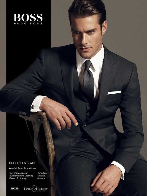 hugo boss Boss Outfits Men, Men Suit Outfit, Hugo Boss Suit, Boss Outfit, Outfits Hombre, Formal Mens Fashion, Men Photography, Guess Men, Boss Black