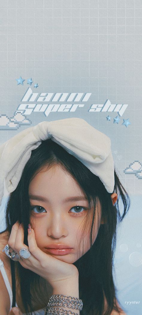 NewJeans, K-Pop group, member Hanni blue soft phone wallpaper Newjeans Super Shy Wallpaper, Hanni Y2k Wallpaper, Newjeans Y2k Wallpaper, Y2k Wallpaper Lockscreen, Super Shy Wallpaper, Newjeans Lock Screen, Hanni Super Shy, Nwjns Wallpapers, Newjeans Wallpaper Lockscreen