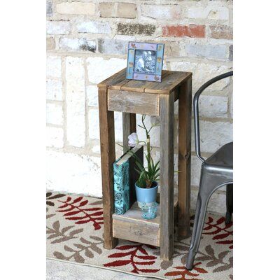 Gracie Oaks Mervyn End Table | Wayfair Cinder Block Shelf, End Table Plans, Narrow Side Table, Woodworking Projects Furniture, Wood End Table, Wood Accent Table, Solid Wood Flooring, Solid Wood Coffee Table, Wood End Tables