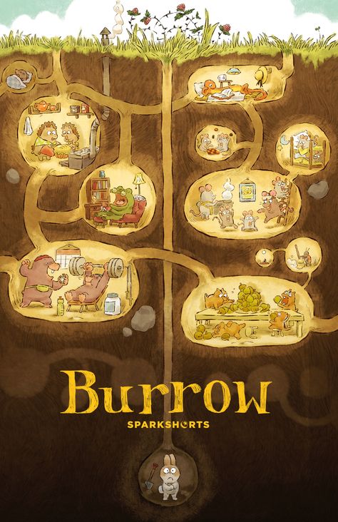 Burrow (2020) Easter Movies, Young Rabbit, Pixar Shorts, Richard Scarry, George Balanchine, Disney Easter, The Burrow, Disney Pixar Movies, Film Disney