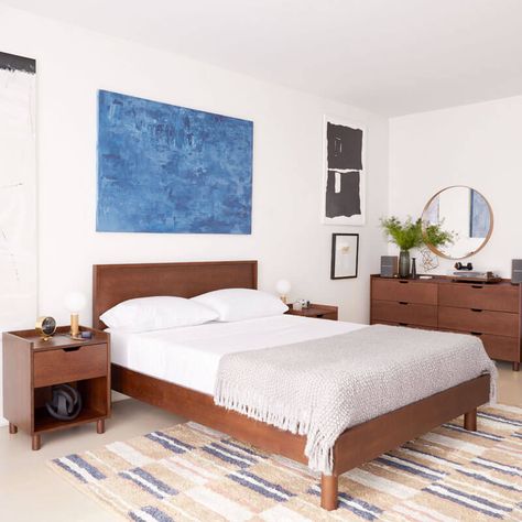 The Best Platform Beds: Our Top 16 Picks Modern Upholstered Beds, Modern Bed Frame, Wood Platform Bed Frame, Oversized Furniture, Leather Headboard, Queen Bed Frame, Queen Headboard, Wood Platform Bed, Bed Slats