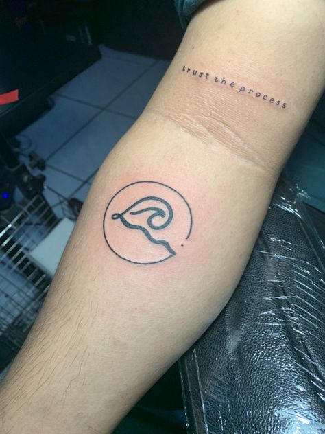 Trust The Process Tattoo Symbol, Waves Tattoo, Symbolic Tattoos, Trust The Process, Go Up, Feel It, Infinity Tattoo, The Process, Jesus Fish Tattoo