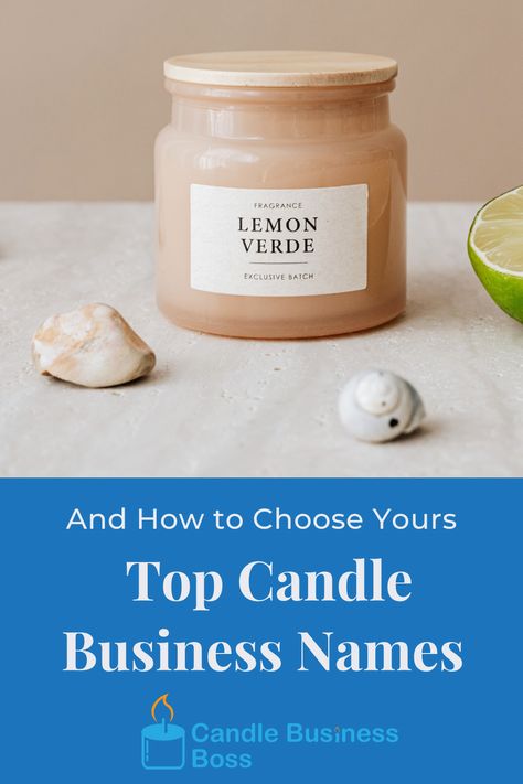 It started as a candle making hobby, and then you started selling a few candles on Etsy. Now you’ve decided to take your efforts to the next level and formalize your business, but first you must come up with a name. What are some things the names of top candle companies have in common and how can you choose yours? Cute Candle Business Names, Unique Candle Business Names, Candle Business Name Ideas Catchy, Candle Making Business Names, Candle Brand Names, Candle Company Names Ideas, Candle Brand Name Ideas, Candle Names Unique, Candle Business Names Ideas