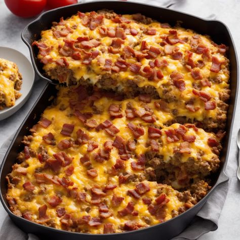 Low Carb Bacon Cheeseburger Casserole, Low Carb Cheeseburger Casserole, Cooking Techniques Basic, Cheeseburger Casserole Recipe, Meals For Breakfast, Bacon Cheeseburger Casserole, Breakfast Cocktails, Healthy Fruit Desserts, Cheeseburger Casserole