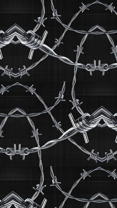 #shuffle #pattern #wallpaper #fyp #barbedwire #black Barbed Wire Wallpaper, Barbed Wire Aesthetic, Wire Aesthetic, Barbed Wire, Photoshop Design, Grafik Design, Pattern Wallpaper, Photoshop, Pattern