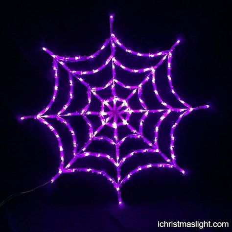 Spider Web Lights, Halloween Lighting Outdoor, Orange Spider, Spider Web Decoration, Halloween Spider Decorations, Lights Decorations, Spider Decorations, Net Lights, Halloween Room Decor