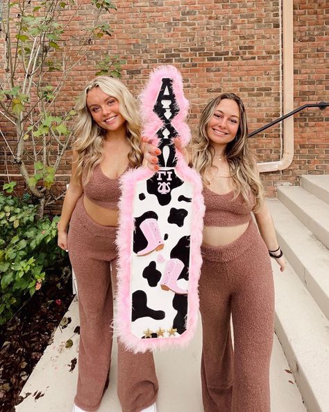 Cowgirl Paddle Sorority, Sorority Big Paddles Ideas, Big And Little Paddles, Pink Sorority Paddle, Big Paddles Sorority, Big Little Paddles Sorority Ideas, Cute Sorority Paddles, Sorority Paddles Big Little, Greek Paddles Sorority