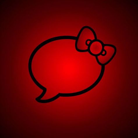 𝘔𝘌𝘚𝘚𝘌𝘕𝘎𝘌𝘙 𝘈𝘗𝘗 𝘐𝘊𝘖𝘕 <3 Messenger App Icon, Pink Hello Kitty Wallpaper Iphone, Red App Icons, Red Widget, Red Hello Kitty, Kitty Icon, App Logos, Red And Black Wallpaper, Red Icons