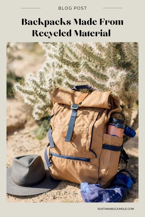 Whether we’re trekking in the mountains or trekking to work, eco-friendly backpacks can help us pack up our everyday essentials while leaving our eco woes at home. Because the hike downhill is always more fun, we’ll start at the top—the top sustainable backpacks for school, college, work, hiking, and more, that is. Many of these backpacks are made from recycled materials or are otherwise made from sustainable materials. Eco Backpack, Sustainable Backpack, United By Blue, Charitable Giving, Everyday Backpack, Backpacks For School, College Work, Hiking Backpack, Jack Wolfskin