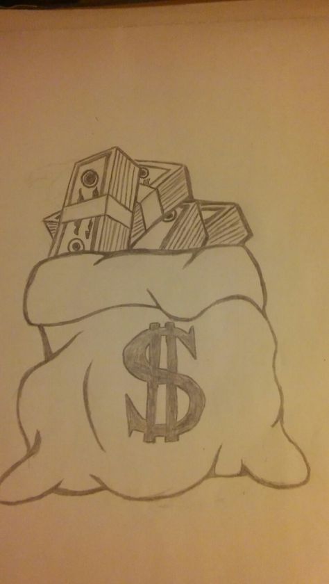 Money Graffiti Drawing, Money Bag Painting, Cool Graffiti Drawings, Y2k Drawings Sketch Easy Simple, Easy Old School Drawings, Cool Easy Drawings Sketches, Money Drawing Aesthetic, Money Cartoon Drawing, High Drawings Easy