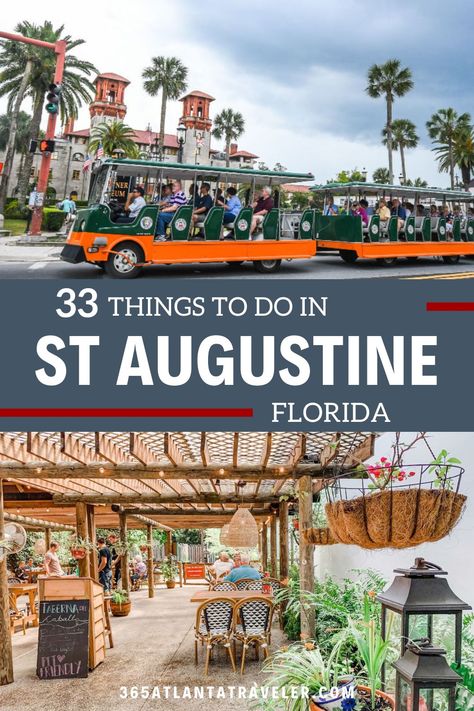 33 Sensational Things To Do in St Augustine for All Travel Types 25 Florida Vacation Spots, Saint Augustine Beach, Florida Travel Guide, Southern Travel, 100 Things To Do, St Augustine Florida, Visit Florida, On The Road Again, Travel List