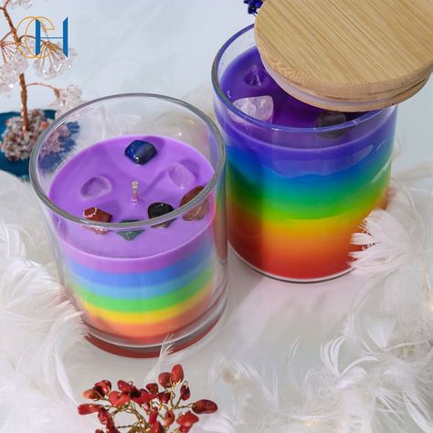 Rainbow Candles, Diversity Art, Handmade Scented Candles, Beach Wallpaper Iphone, Micro Pigs, Rainbow Candle, Candle Kits, Dessert Candles, Aroma Candle