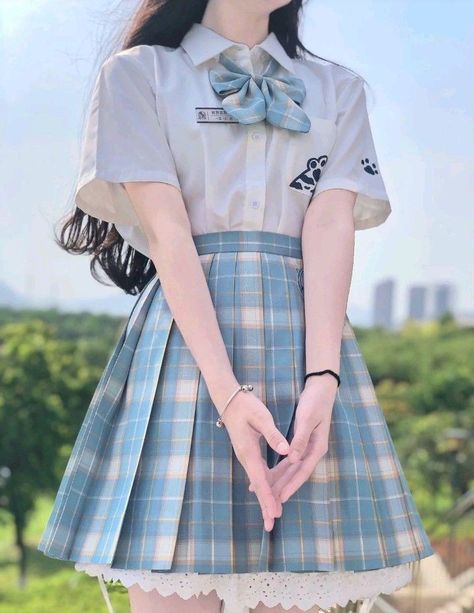 Aesthetic Uniforms, Retro Style Women, Pastel Clothing, School Uniform Fashion, School Uniform Outfits, Kawaii Fashion Outfits, Style Japonais, School Dresses, Uniform Fashion