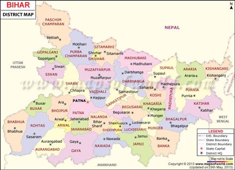 Bihar Map, Bihar Districts Bihar Map Full Hd, Bihar Map, Ancient India Map, Map Of India, India Travel Guide, Oneplus Wallpapers, Geography Map, State Capital, India Map