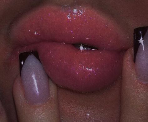 #aesthetic #aestheticpin #glossymakeup #glossy #glossylips #lips #lipglossdiy #lipsaesthetic #nails #baddienails #baddiemakeup #baddielips #glossyaesthetic #braces #makeup #gloss #nailart #frenchnails #blackfrenchmanicure #longnails #instabaddie #indiekidfilter #indieaesthetic Thick Lips Aesthetic, Braces Makeup, Thick Lips, Makeup Gloss, Lips Aesthetic, Nails Lips, Apple Bottom Jeans, Apple Bottoms, Party Girls