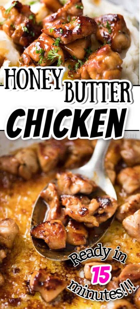 30min Meals, Healthy Diners, Honey Butter Chicken, Chicken Tonight, Poultry Dishes, Favorite Recipes Chicken, Butter Chicken Recipe, Easy Chicken Dinner Recipes, Savory Chicken