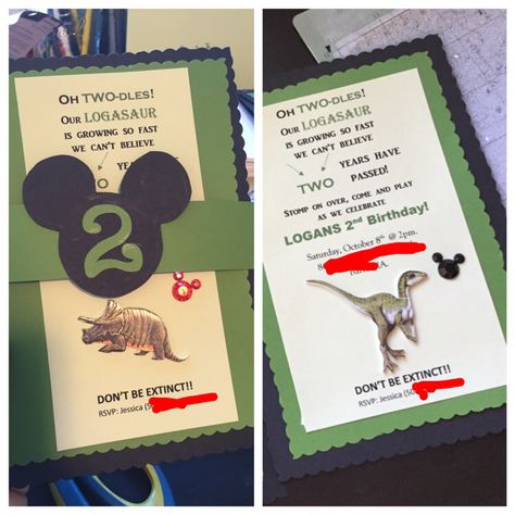 Mickey Mouse meets good dinosaur birthday invites! Safari Theme Birthday Party, Good Dinosaur, Dinosaur Invitations, Safari Theme Birthday, Mickey Safari, Birthday Invites, Mickey Party, Safari Park, The Good Dinosaur