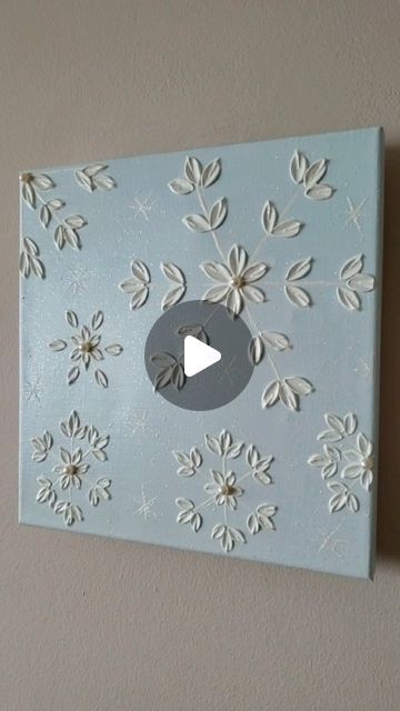 Textured Floral Art by Zoya on Instagram: "My first snowflake painting that I created last year ❄❄❄ #texturedart #texturedartz #snowflakes #flowerpainting #floralart #artforsale #paintingart #textures #texturedpainting #textureartist #abstractart #abstractartwork #acrylicpaint #paintings #floraldesign #originalart #modernart #handmade #handcrafted #mycreativebiz #myartwork #myartstyle #artworld #artworks #artworkoftheday #holidaydecor #holidaygift" Texture Christmas Art, Textured Christmas Painting, Christmas Textured Art, Snowflake Painting, Textured Floral Art, Painting Snowflakes, Textured Canvas Art, Plaster Art, Textured Art